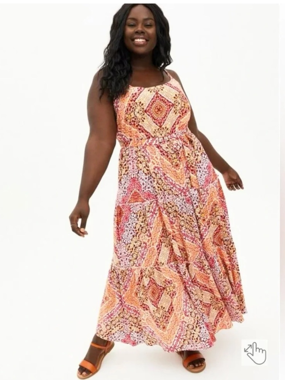 Torrid 0X  Bohemian Print Maxi Dress